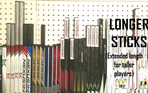 Longer Sticks - Extended Length Hockey Sticks for Taller Players