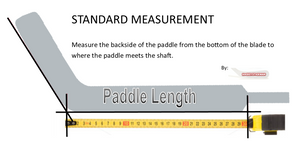 How to measure goalie stick paddle height?