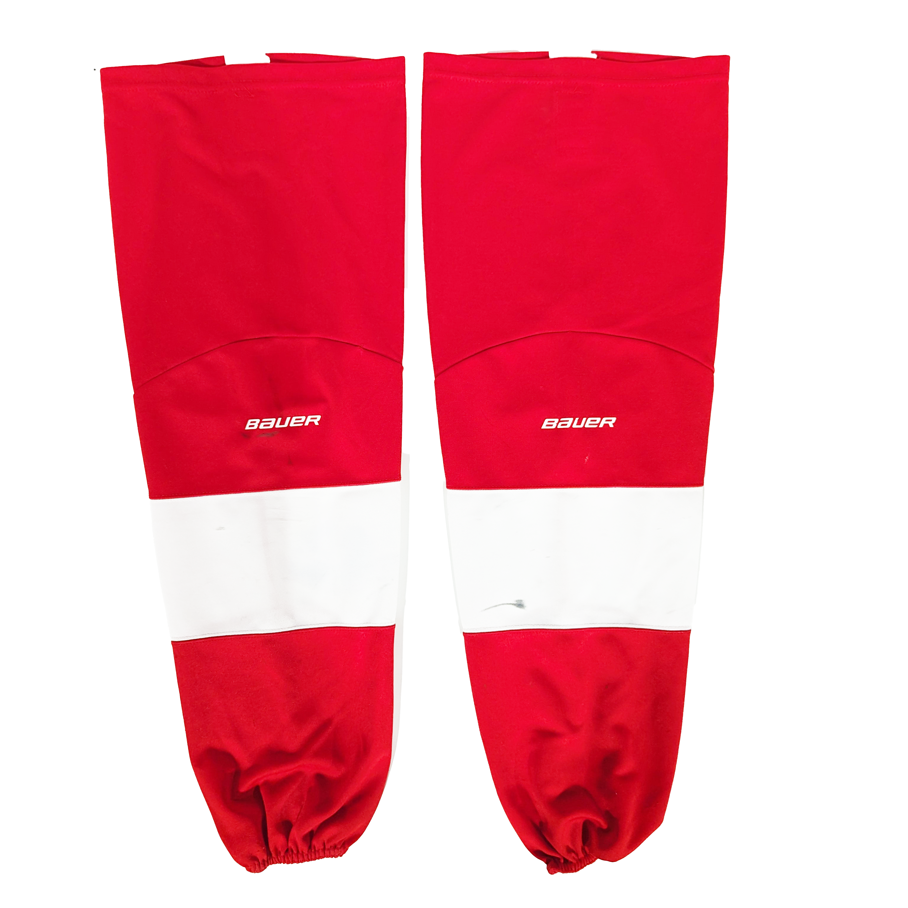 NCAA Bauer Hockey Socks (White/Red) - Main Image