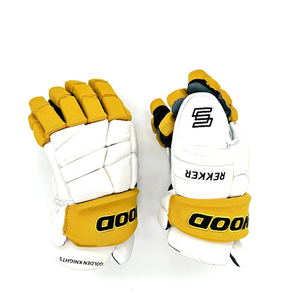 Sherwood Rekker Legend Pro - NHL Pro Stock Glove - Vegas Golden Knights (White/Gold/Black)