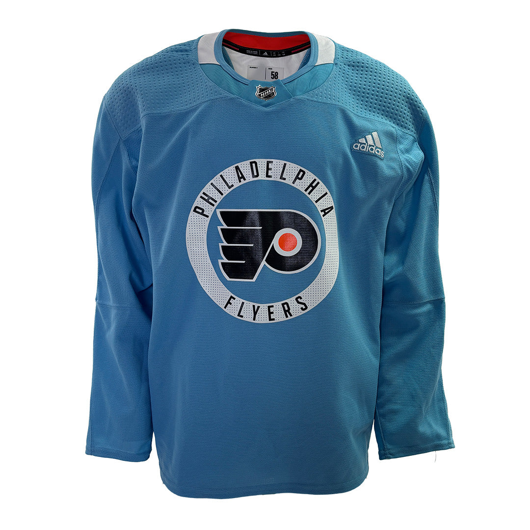 NHL Philadelphia Flyers New Adidas Practice Jersey (Baby Blue)