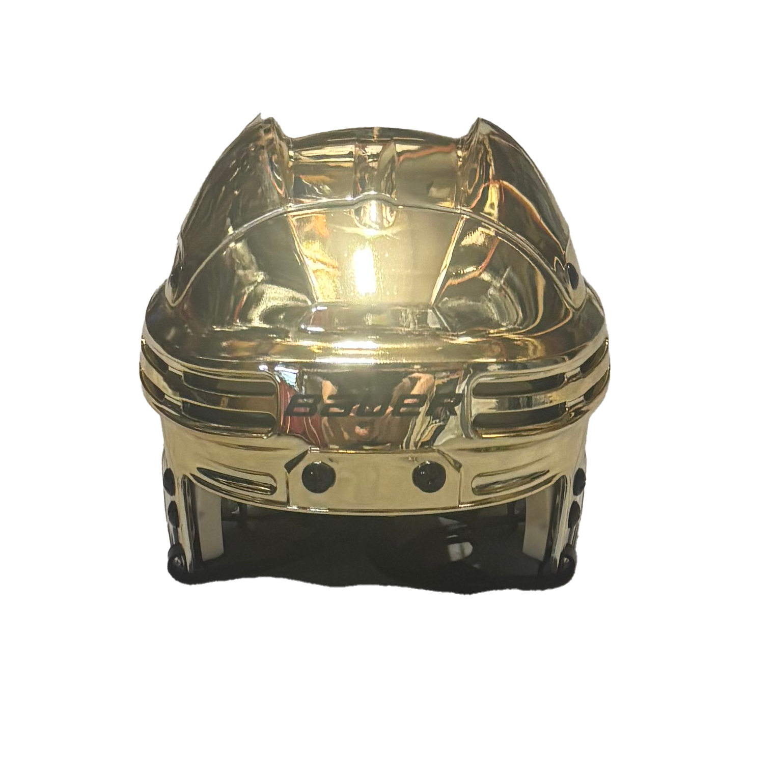 chrome gold motorcycle helmet Bauer 4500