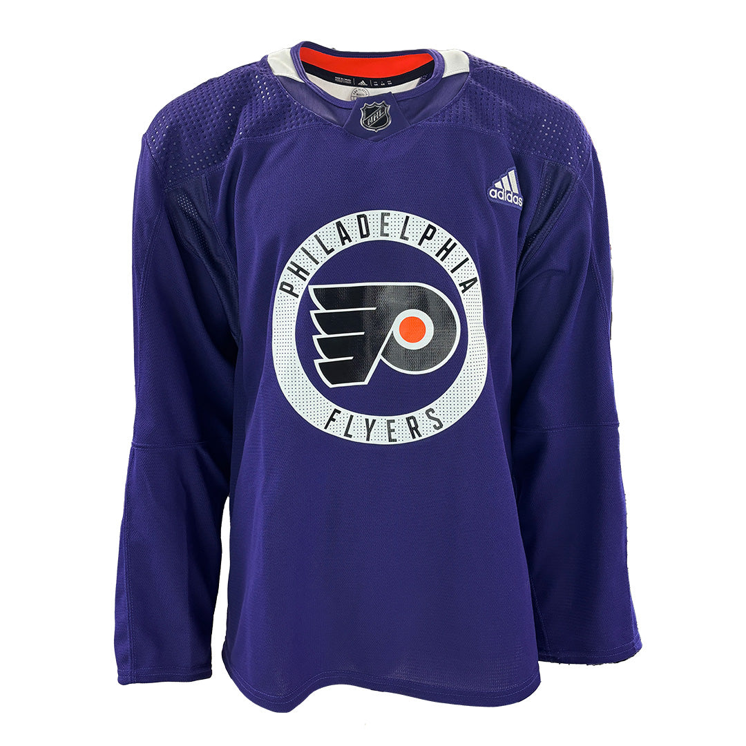 NHL Philadelphia Flyers New Adidas Practice Jersey (Purple)