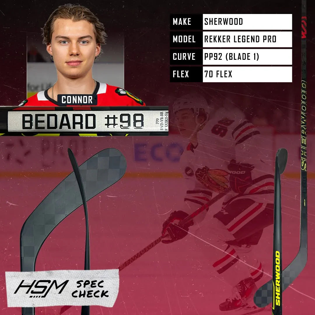 Connor Bedard Stick Spec Check