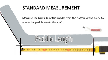 How to measure goalie stick paddle height?