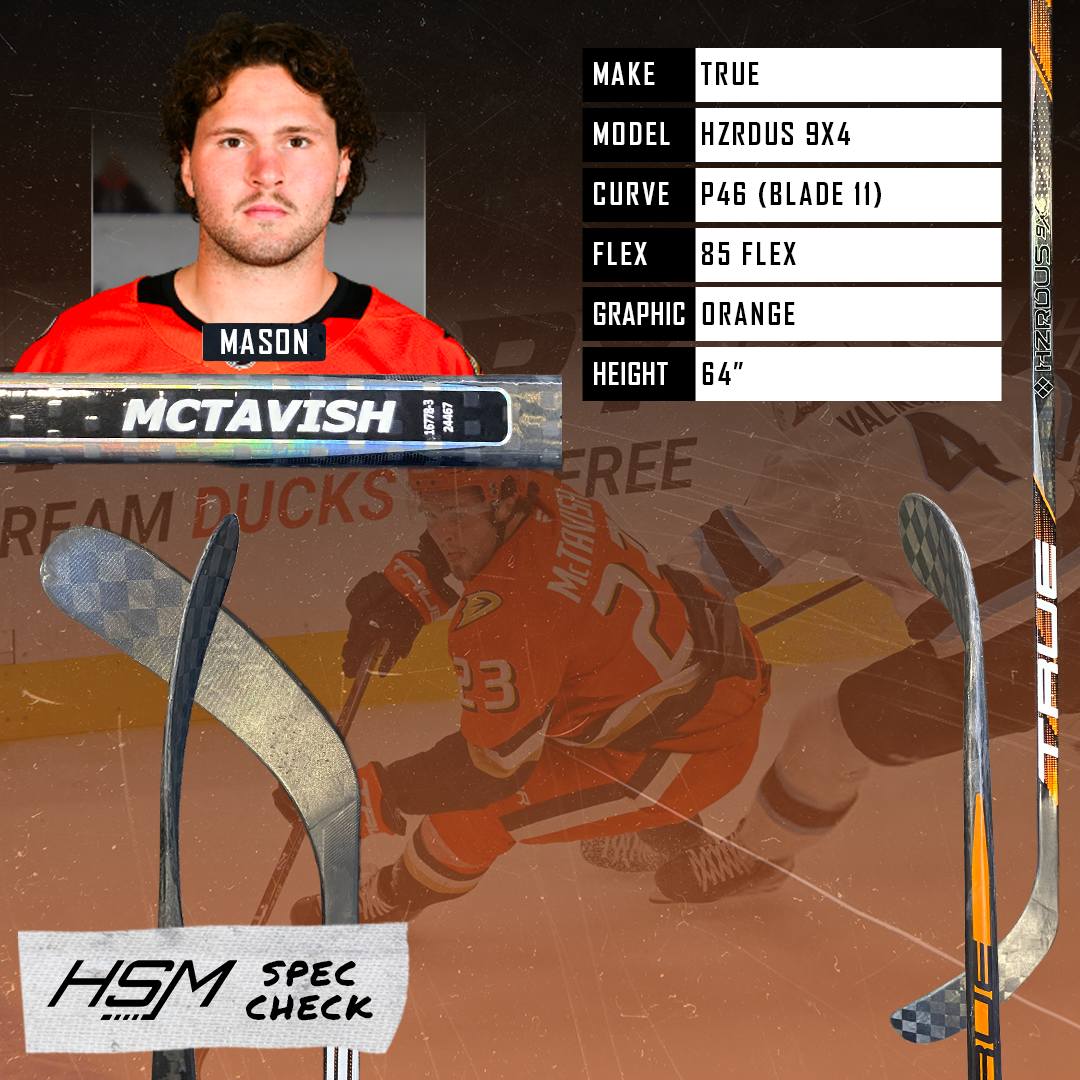 Mason McTavish Stick Spec Check
