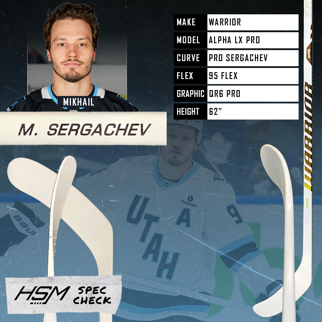 Mikhail Sergachev Stick Spec Check