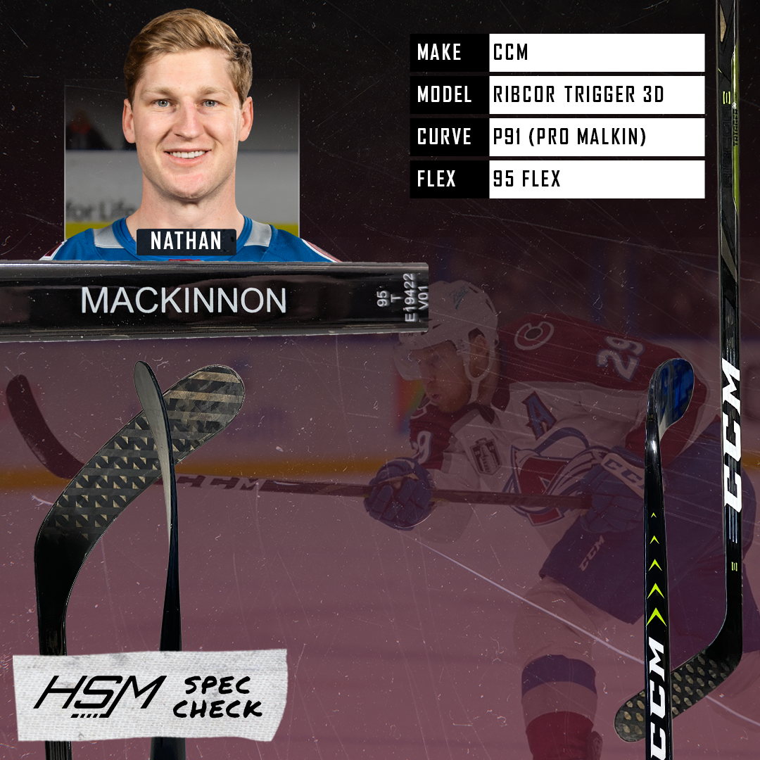Nathan MacKinnon Stick Spec Check