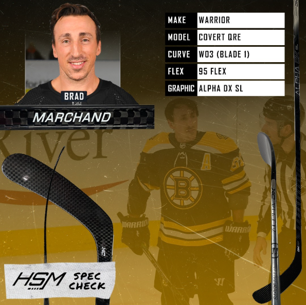 Brad Marchand Stick Spec Check