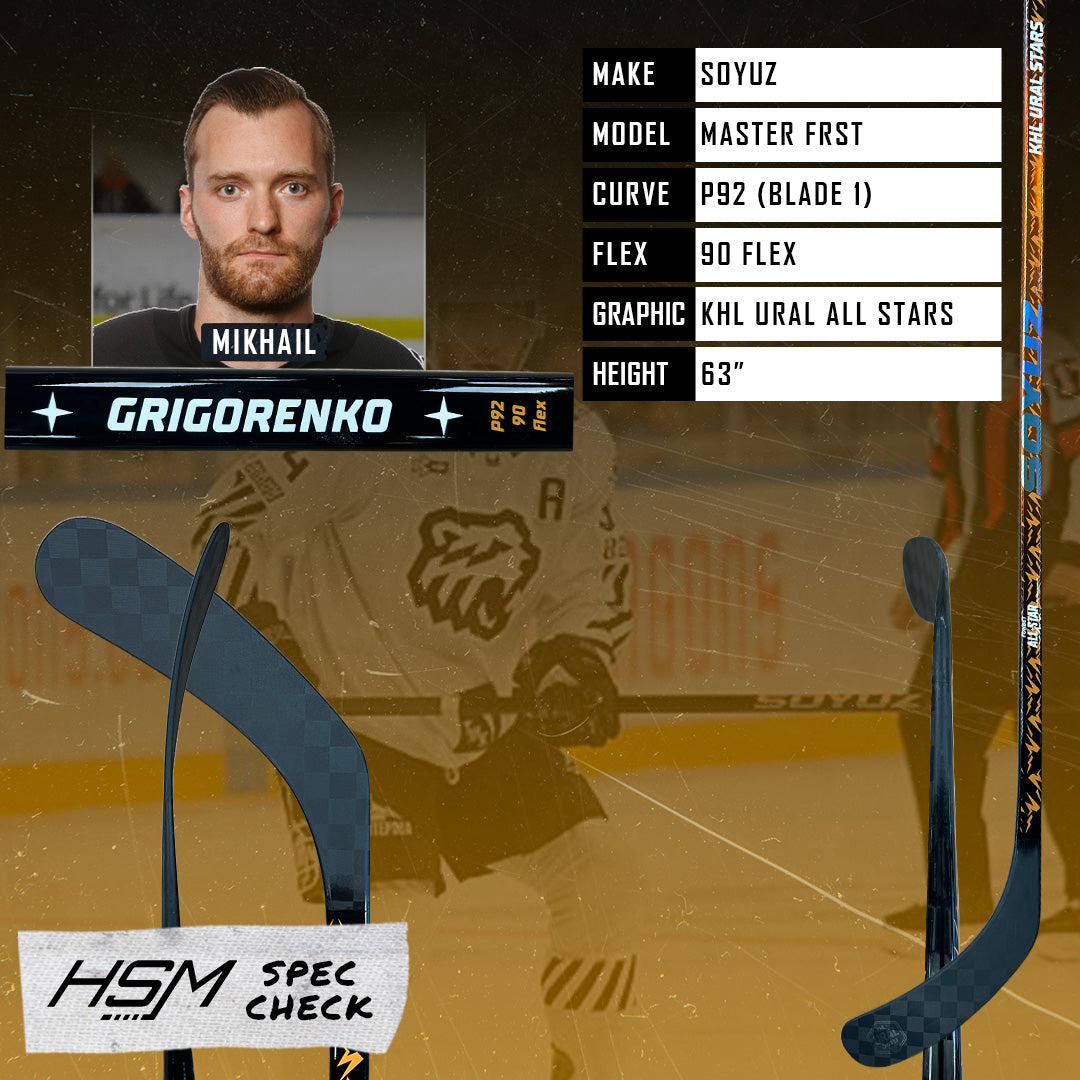 Mikhail Grigorenko Stick Spec Check
