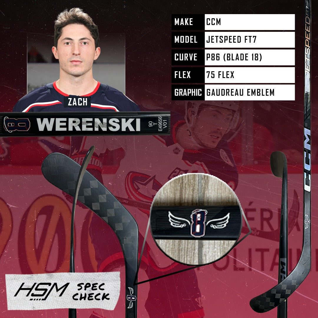 Zach Werenski Stick Spec Check
