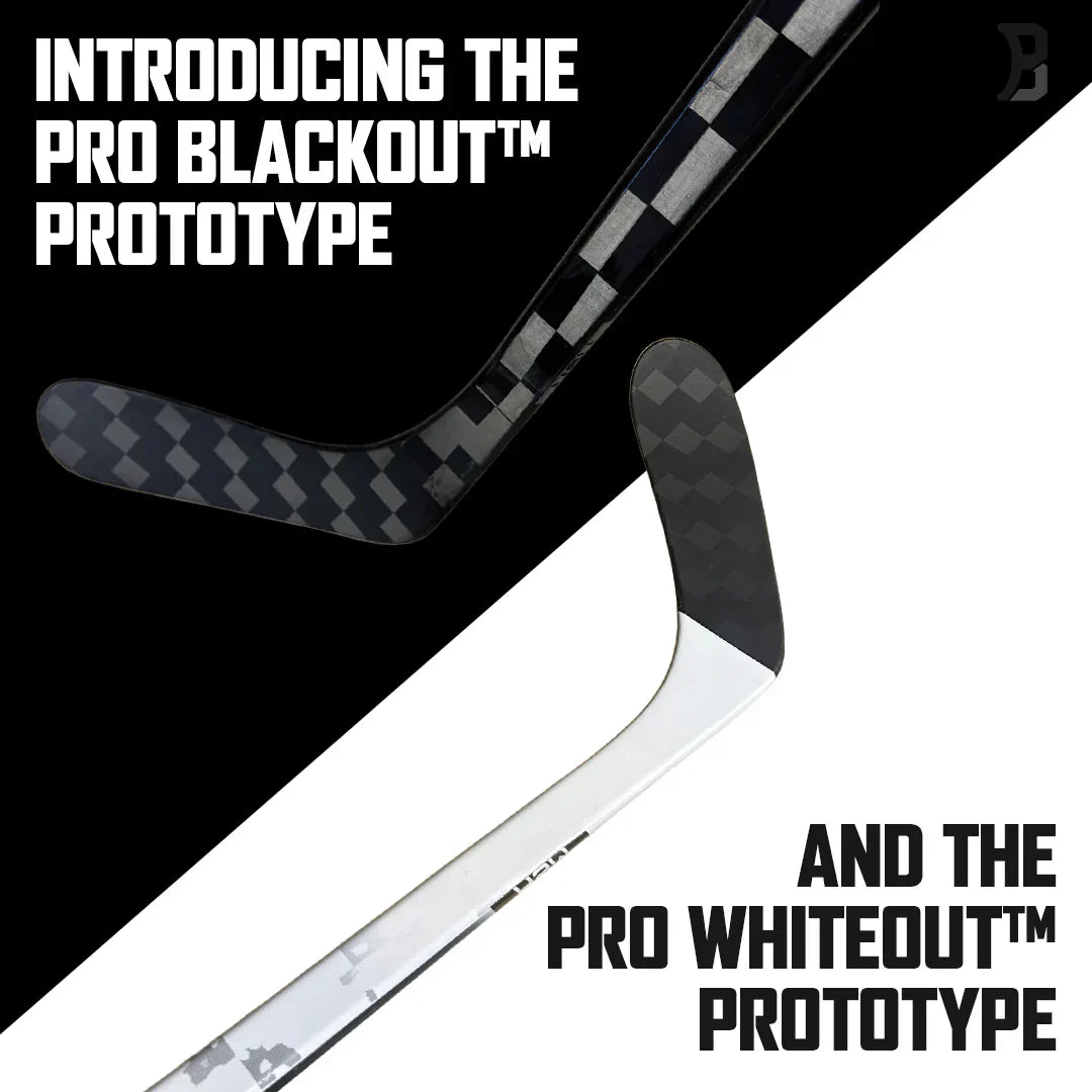 HockeyStickMan Launches New Pro Whiteout™ & Pro Blackout™ Prototype Sticks