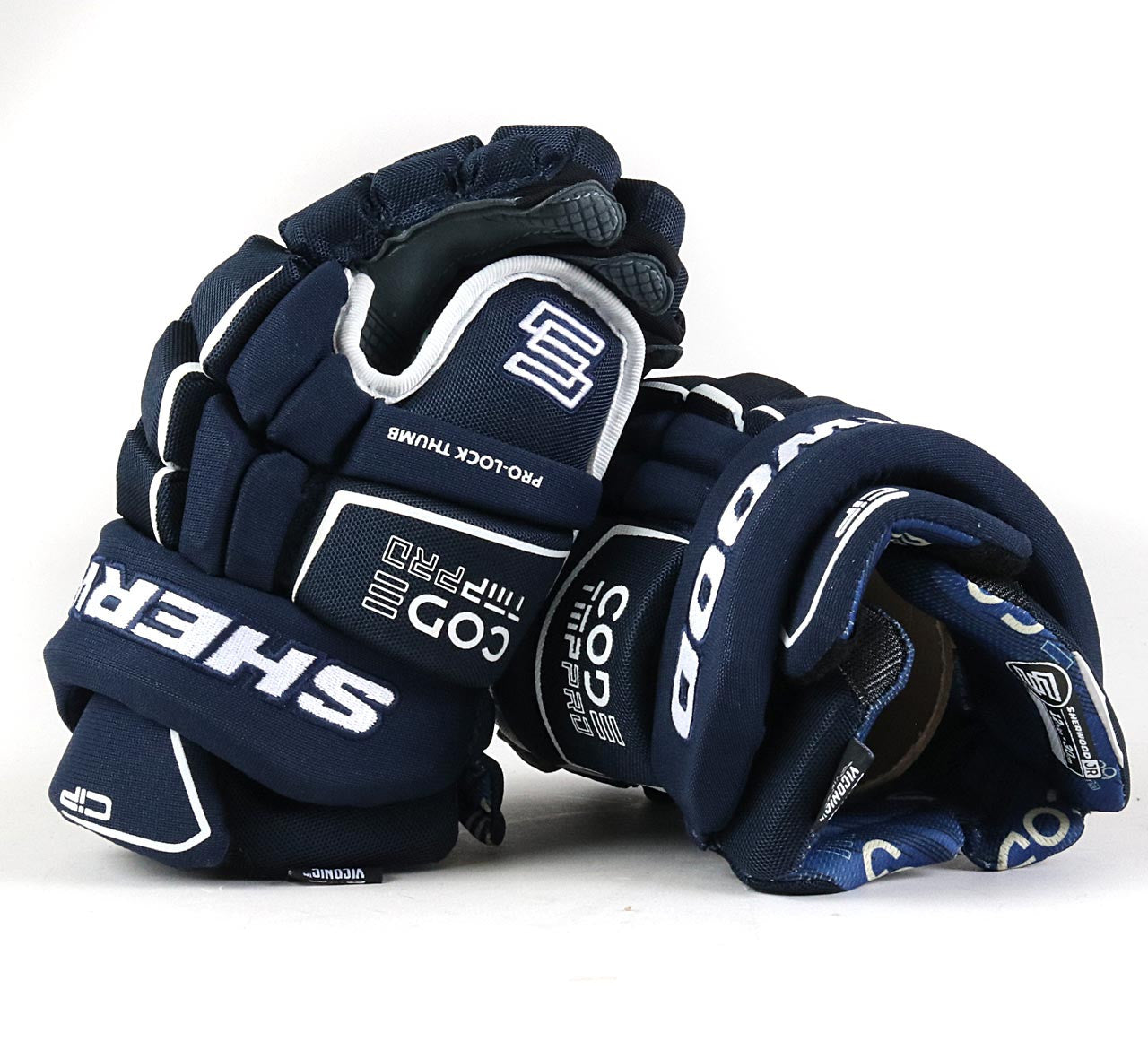 Sherwood Code TMP Pro - Senior Hockey Glove (Navy)