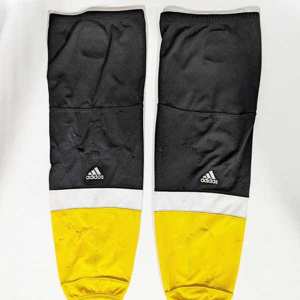 NCAA - Used Adidas Hockey Socks (Black/White/Yellow)