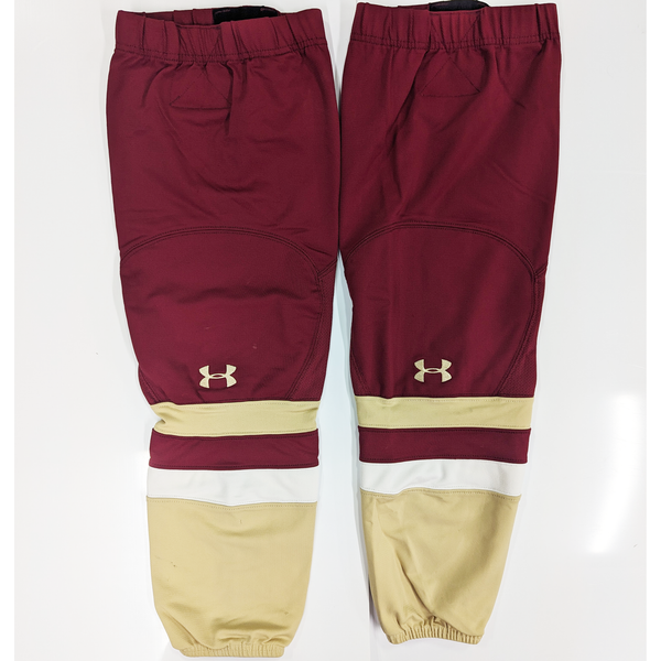 NCAA - Used Under Armour Hockey Socks (Maroon/Gold/White)