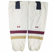 NCAA - Used Under Armour Hockey Socks (White/Maroon/Gold).