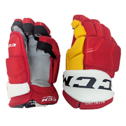 CCM HGQLPP - NHL Pro Stock Glove - Mikael Backlund (Red/Yellow/White)