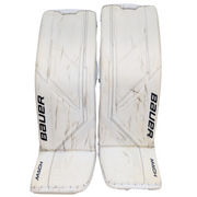 Bauer Supreme Mach - USHL Used Pro Stock Goalie Pads (White/Black)