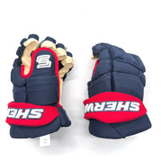 Gant Sherwood Pro - Modèle Pro Stock LNH - Columbus Blue Jackets (Bleu marine/Rouge)
