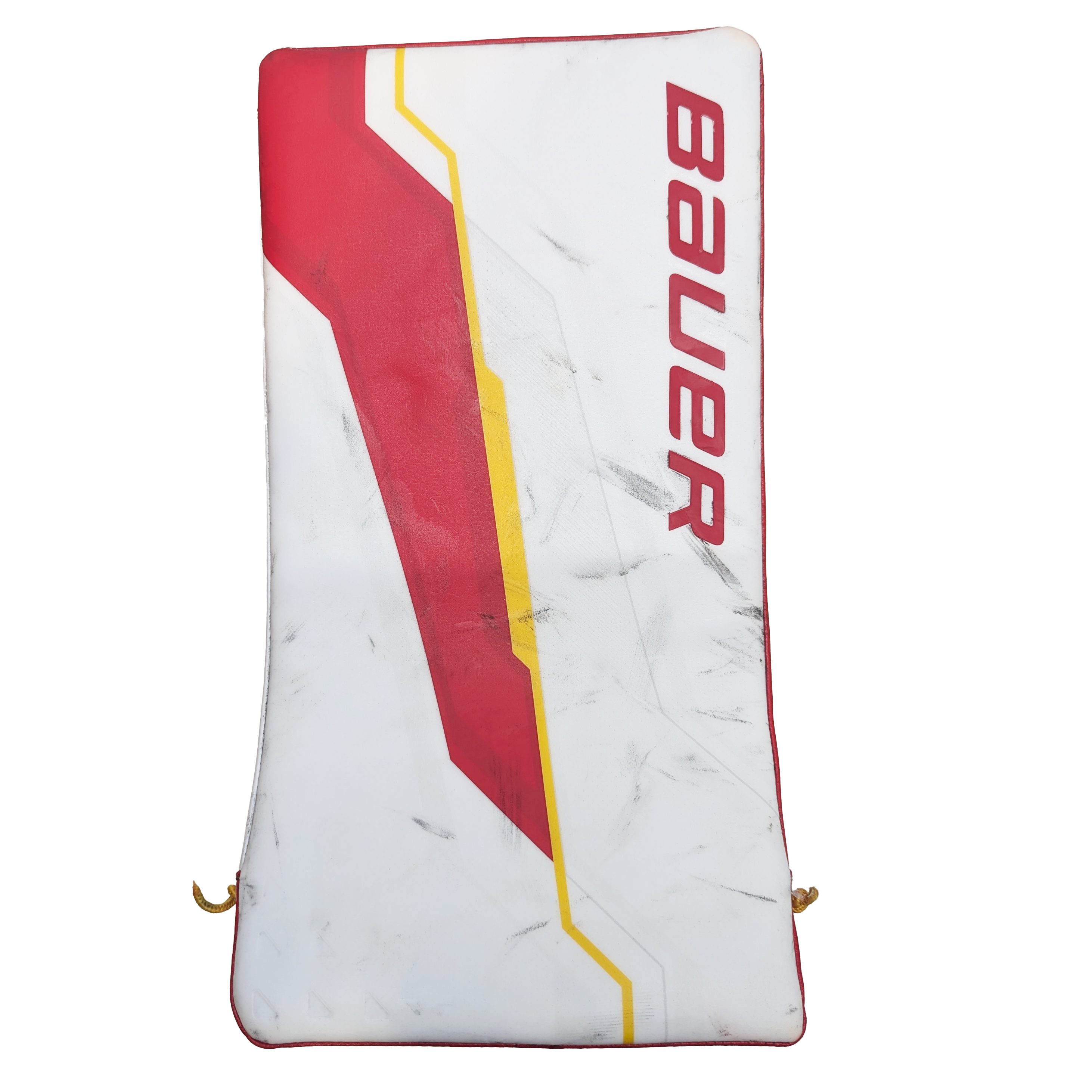 Bauer Supreme Shadow - Used AHL Pro Stock Goalie Full Set (White/Red/Yellow)