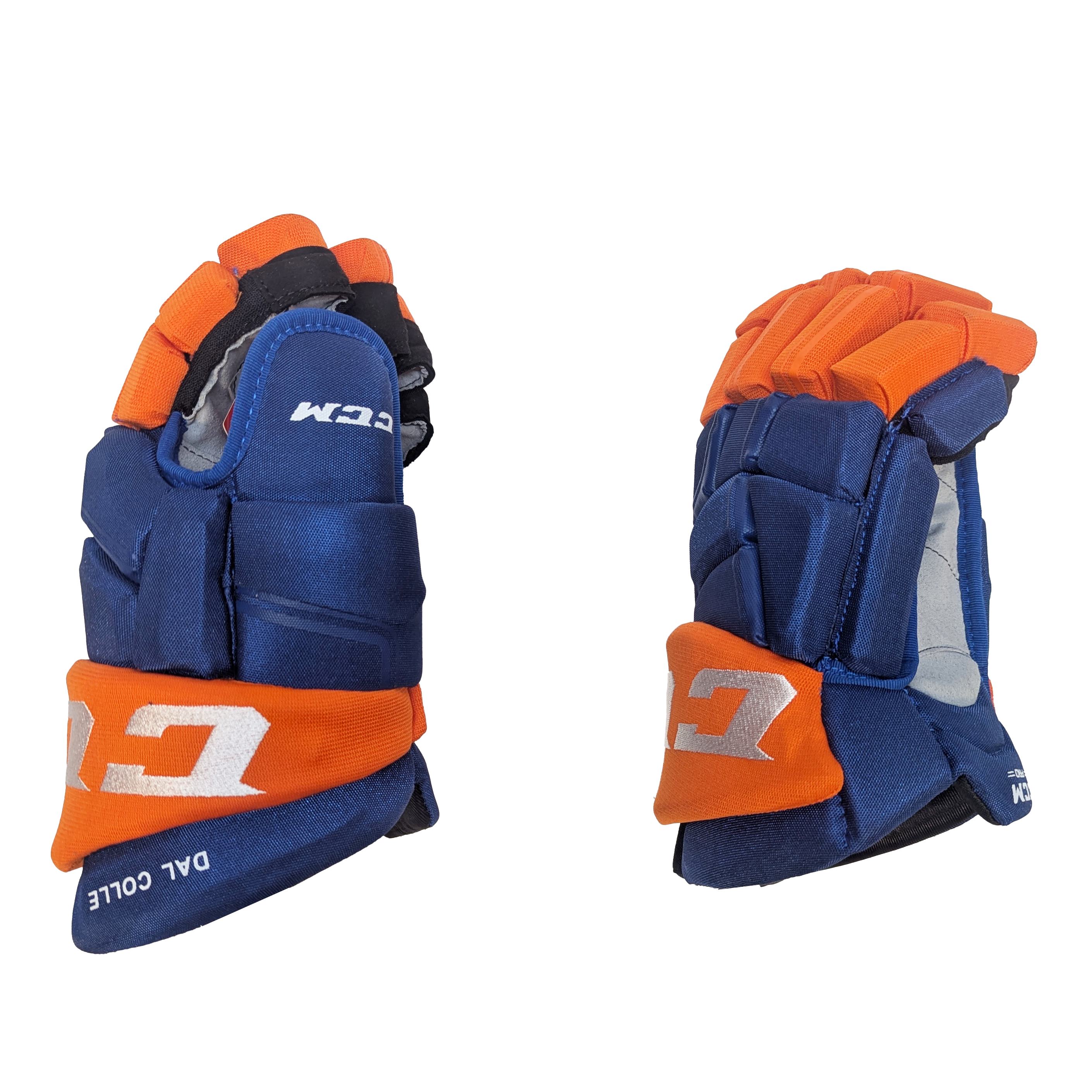 CCM HGQLXP - NHL Pro Stock Glove - Michael Dal Colle (Blue/Orange)