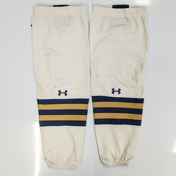 NCAA - Used Under Armour Hockey Socks (Cream/Navy/Gold)