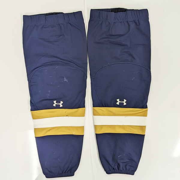 NCAA - Used Under Armour Hockey Socks (Navy/Gold/White)