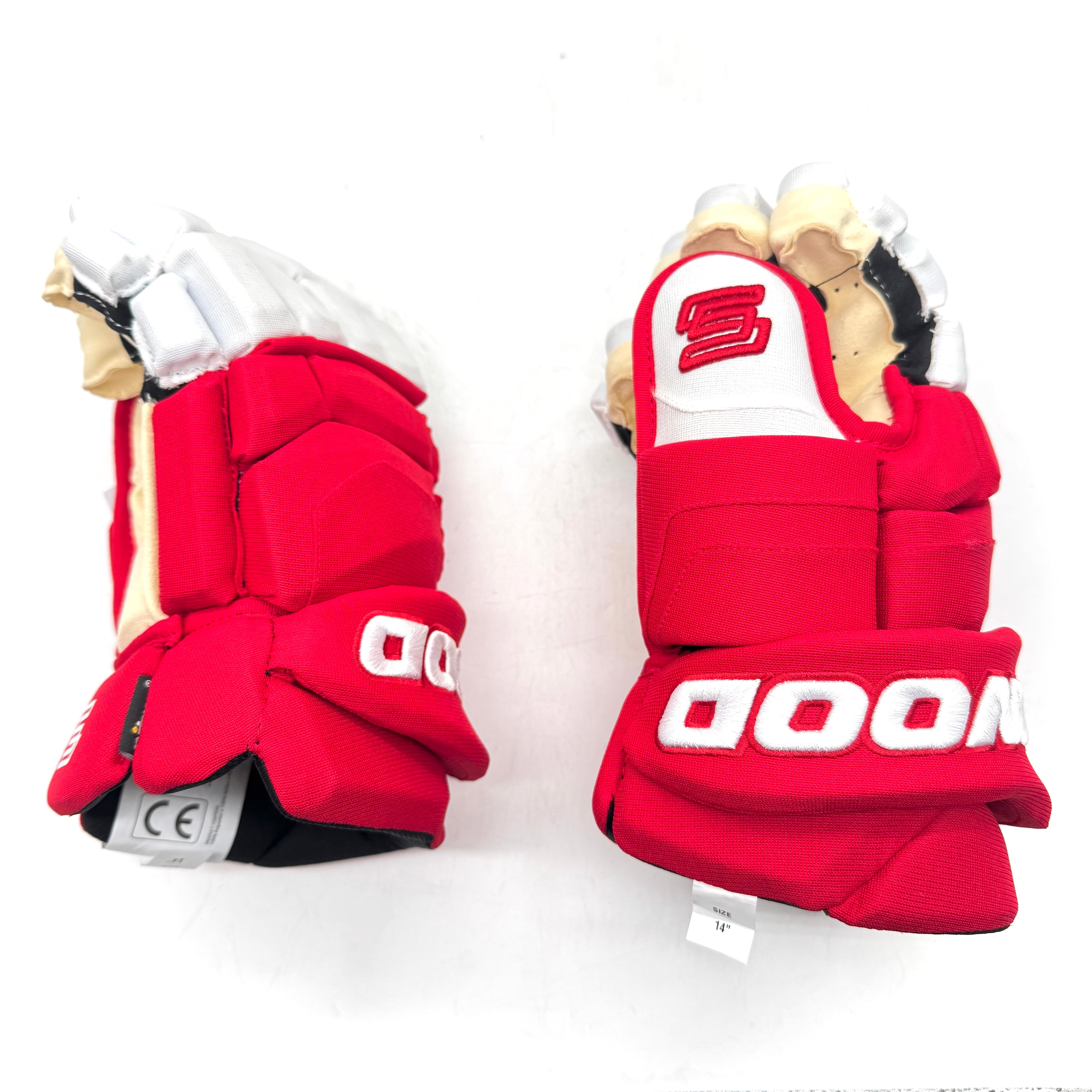 Sherwood Pro - Gant Pro Stock LNH - Detroit Red Wings (Rouge/Blanc)