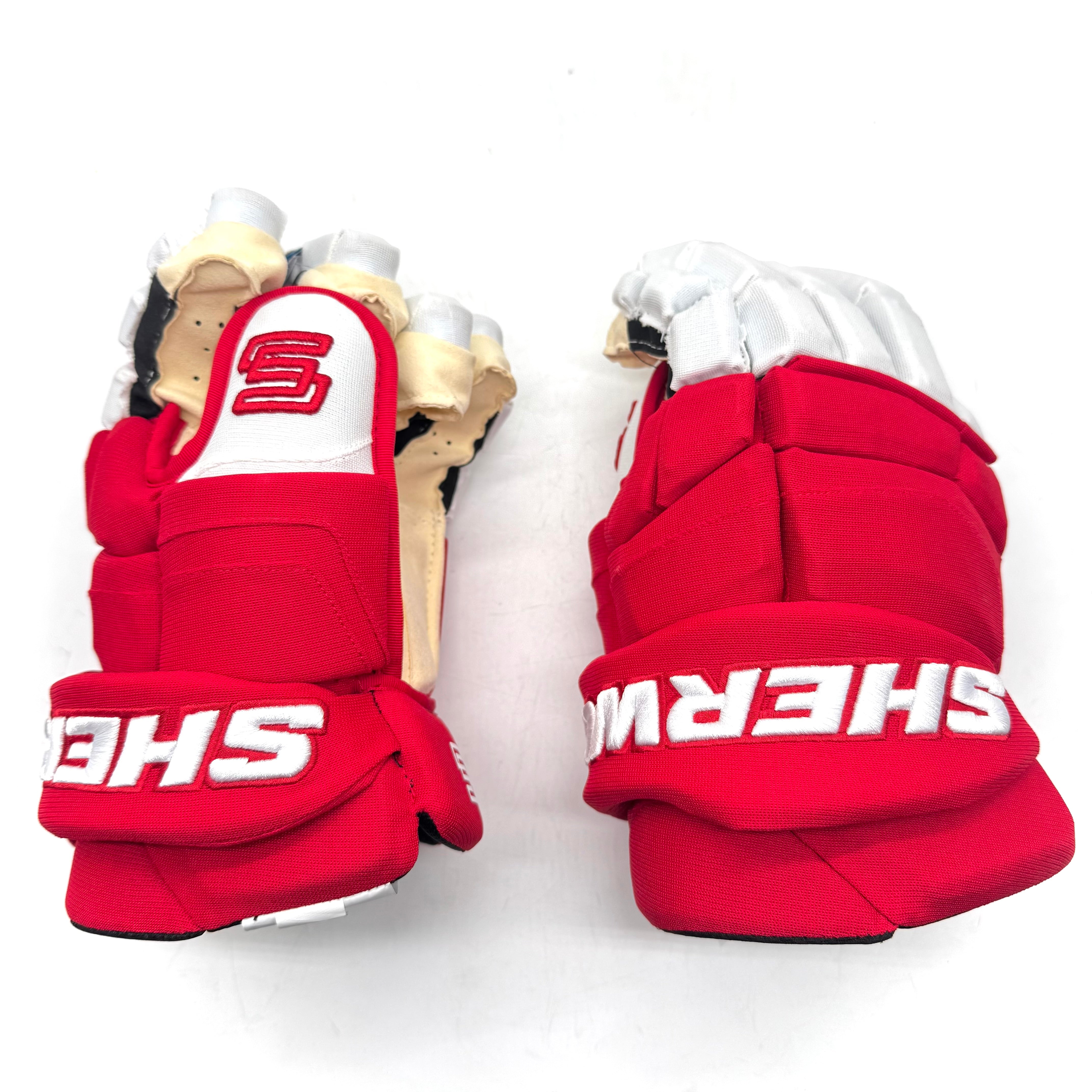 Sherwood Pro - Gant Pro Stock LNH - Detroit Red Wings (Rouge/Blanc)