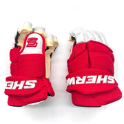 Sherwood Pro - Gant Pro Stock LNH - Detroit Red Wings (Rouge/Blanc)