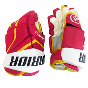 Warrior Alpha LX2 Pro - NHL Pro Stock Hockey Glove - Walker Duehr (Red/Yellow/White)