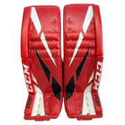 CCM Extreme Flex 4 - Used NCAA Pro Stock Senior Goalie Pads (Red/Black/White)