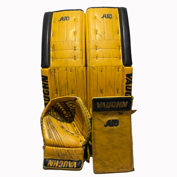 Vaughn Ventus SLR - Used Pro Stock Full Goalie Set (Yellow/Black)