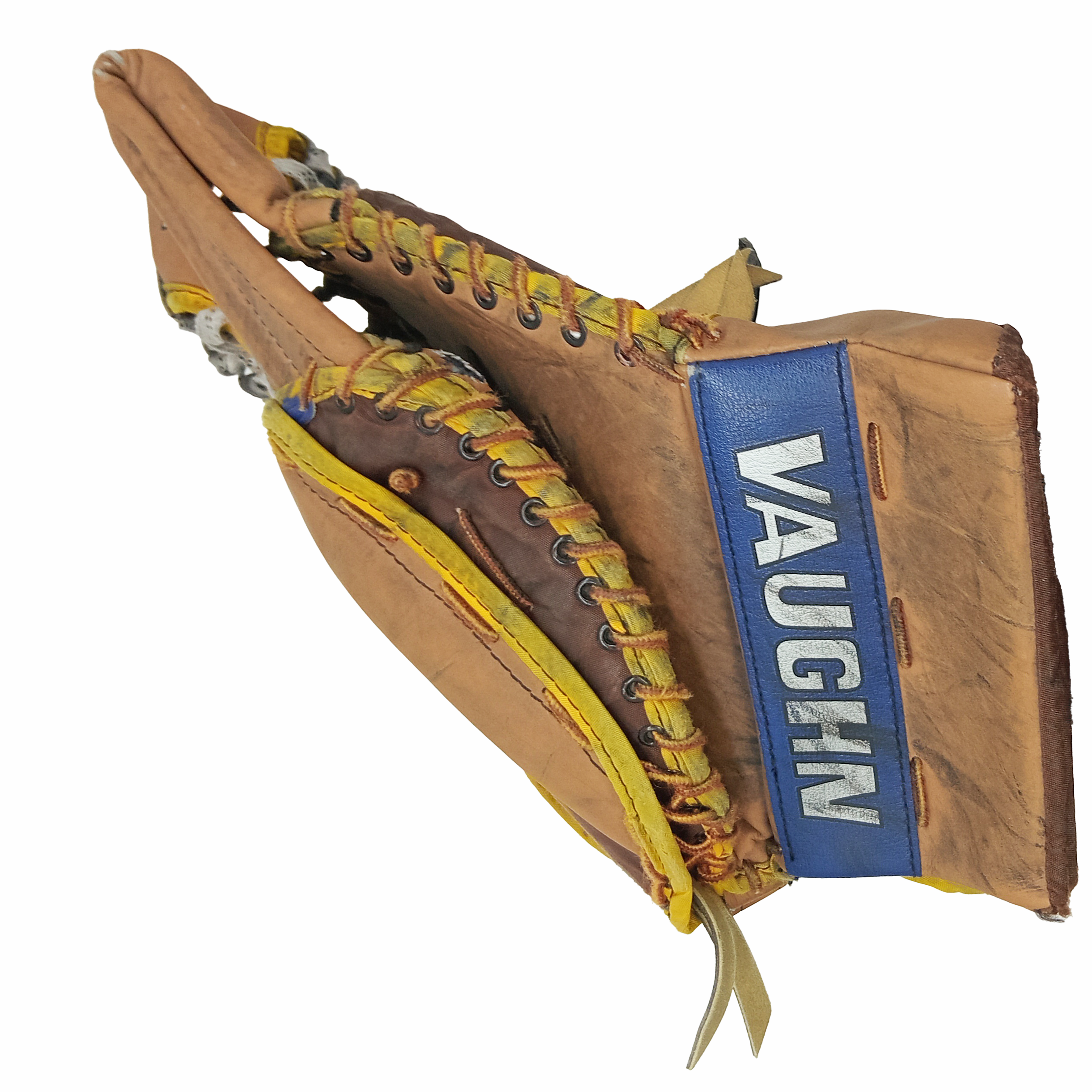 Vaughn Velocity V5 7800- Pro Stock Goalie Glove Set (Brown/Navy)