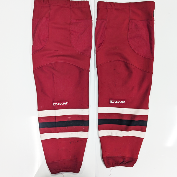 OHL - Used CCM Hockey Socks (Red/Black/White)