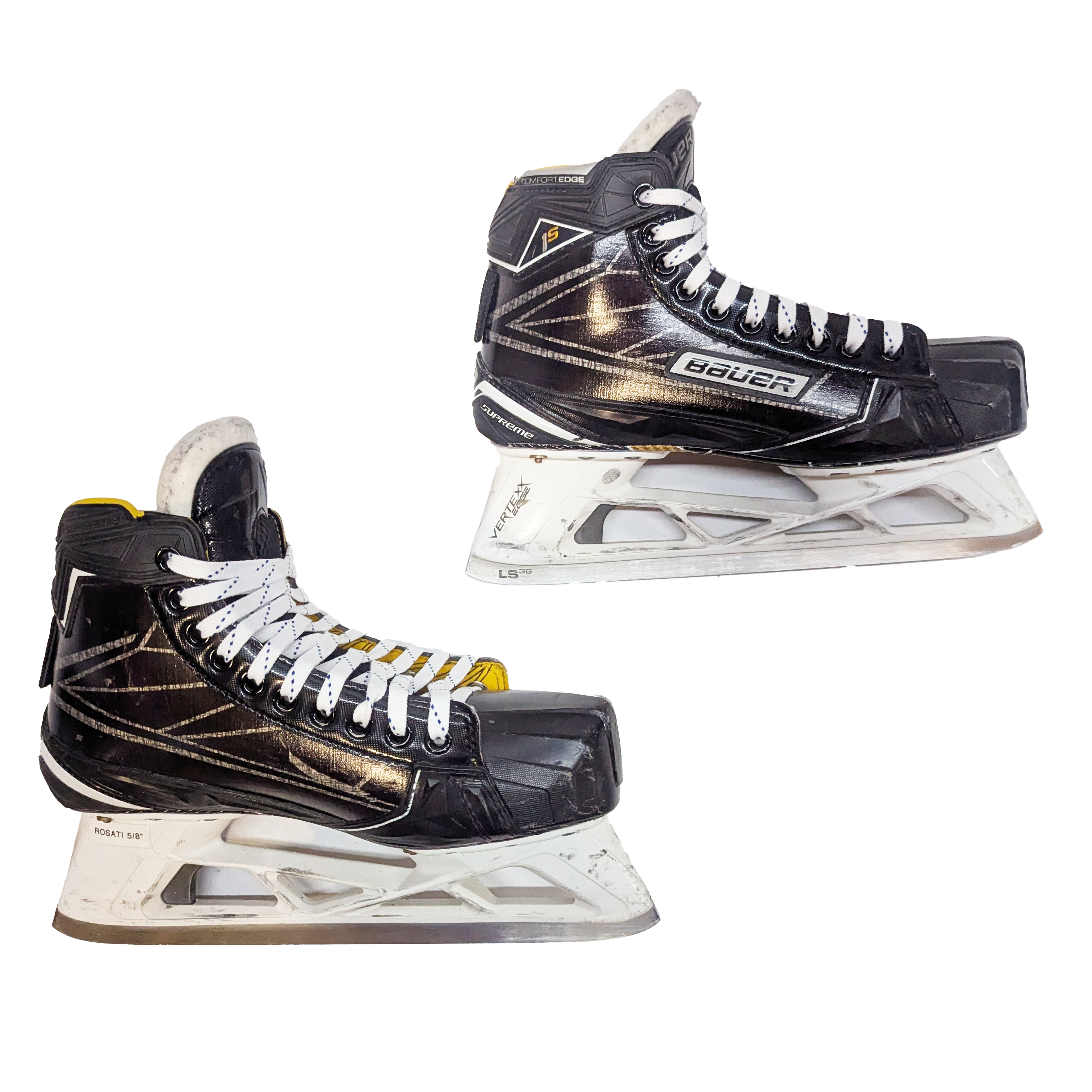 Bauer Supreme 1S - Used NCAA Pro Stock Hockey Goalie Skates - Size 8