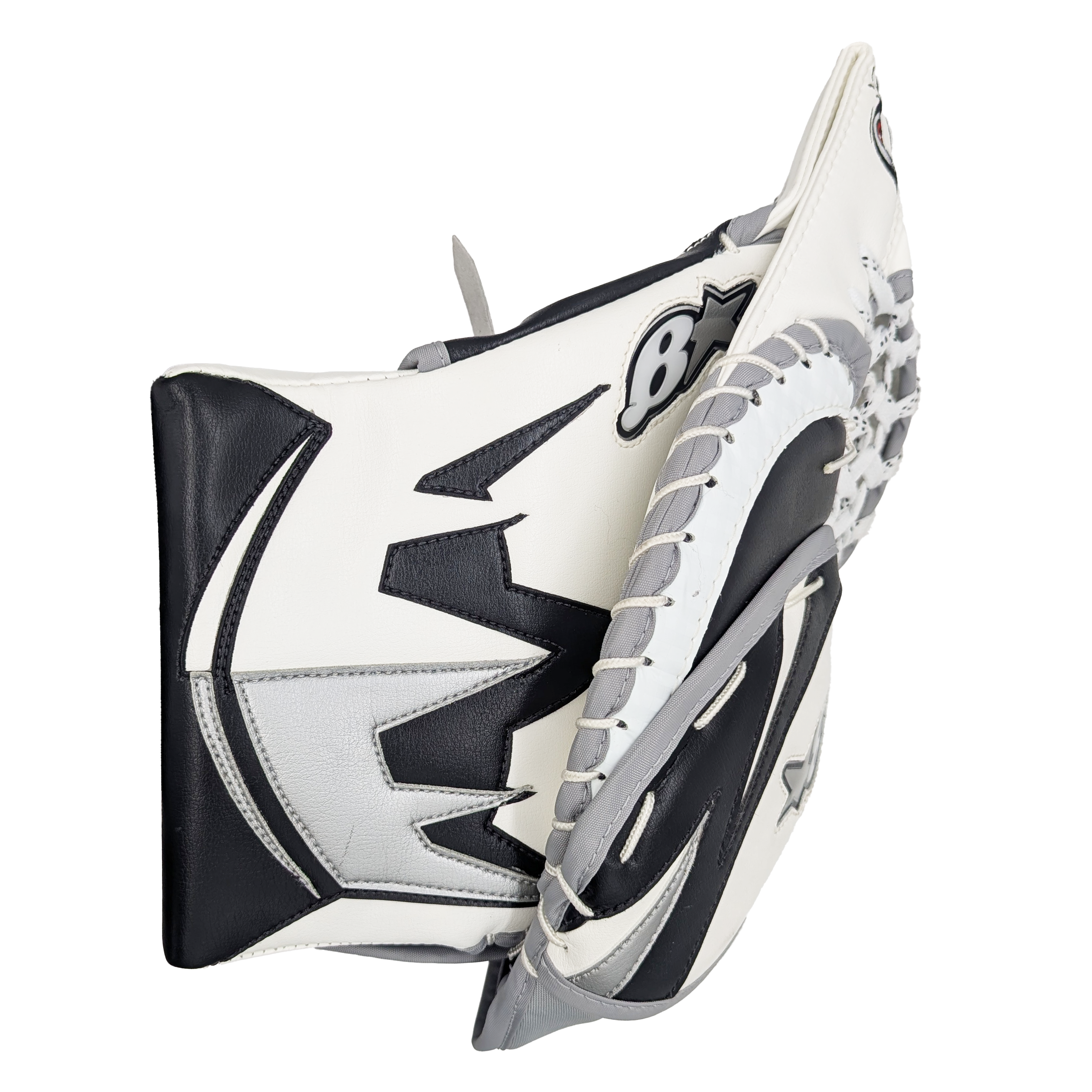 Brian's Gnetik V - NHL Pro Stock Goalie Trapper - Aaron Dell (White/Black/Silver)