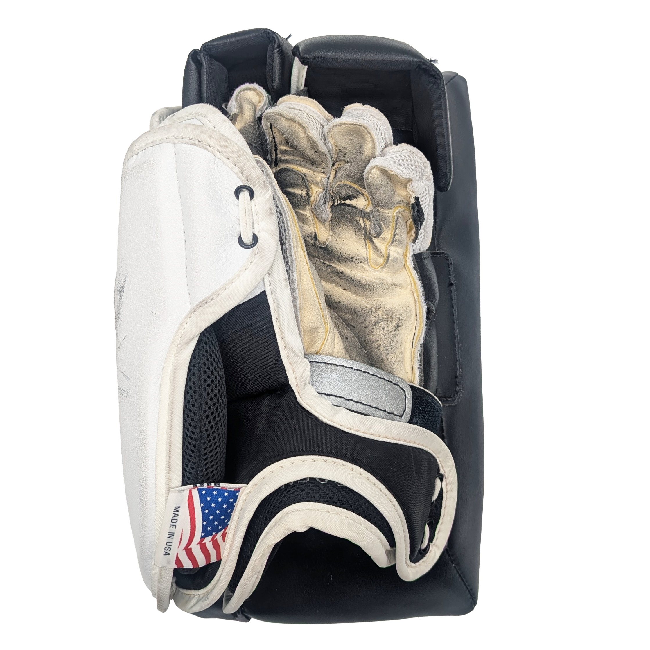 Vaughn V5 7990 - Pro Stock Goalie Blocker - Full Right - (White/Black)