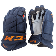 CCM HGJS - NHL Pro Stock Glove - Edmonton Oilers Alternate (Navy/Orange)