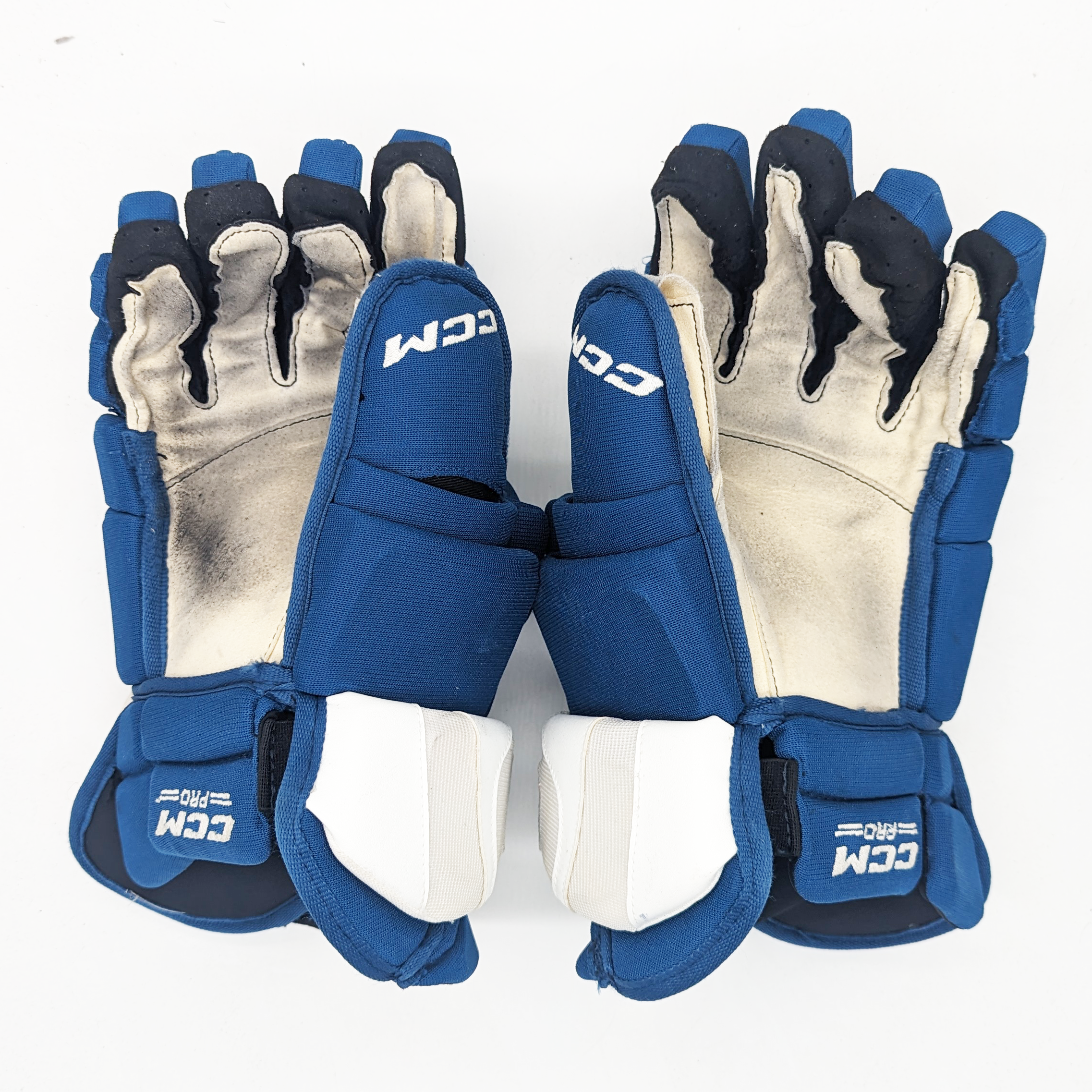 CCM UCL+ - Used NHL Pro Stock Glove - Colorado Avalanche (Blue/White)