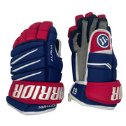 Warrior Alpha QX - NHL Pro Stock Glove - Mike Hoffman (Blue/Red/White)