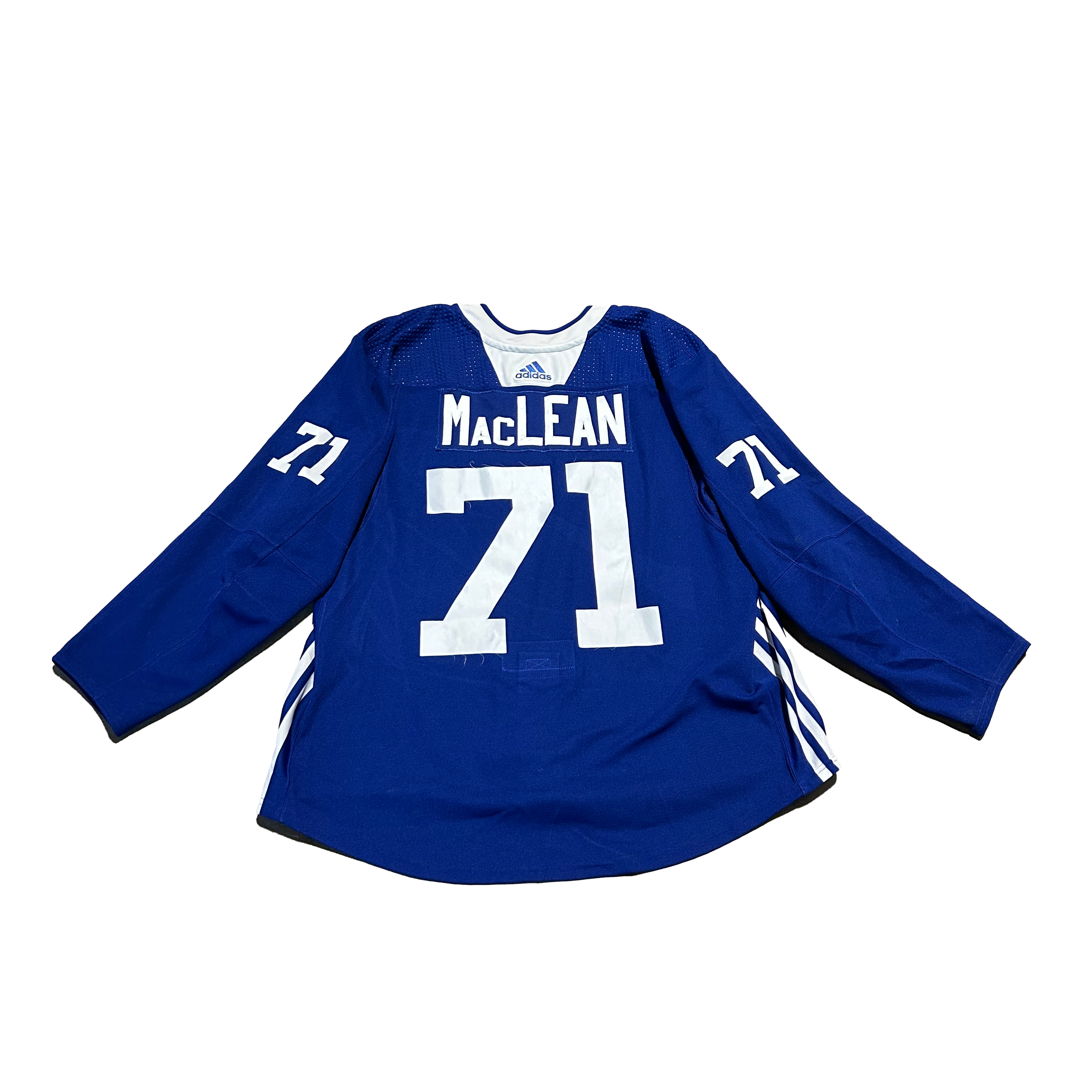 NHL - Used New York Islanders Adidas Practice Jersey With Namebars (Blue)