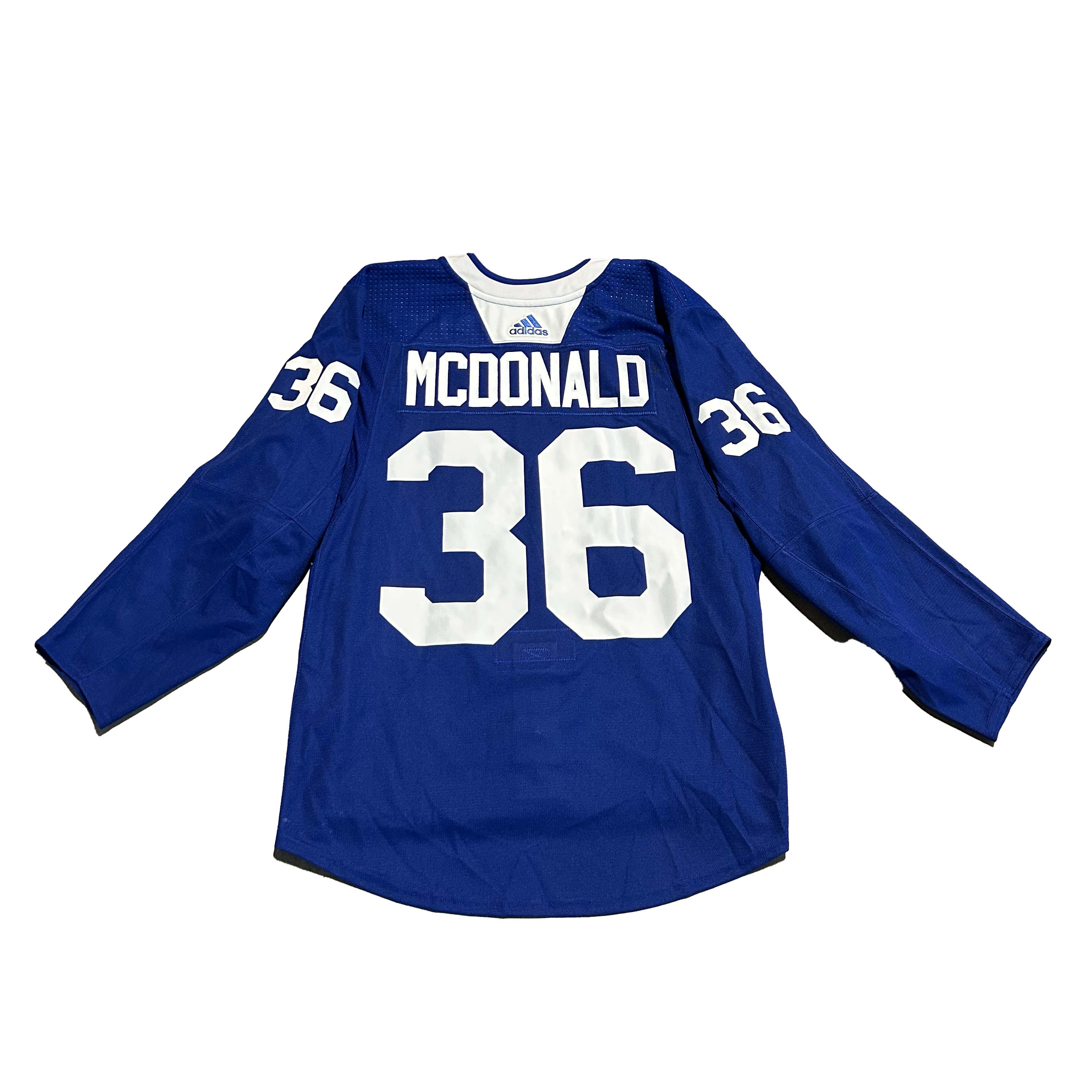 NHL - Used New York Islanders Adidas Practice Jersey With Namebars (Blue)