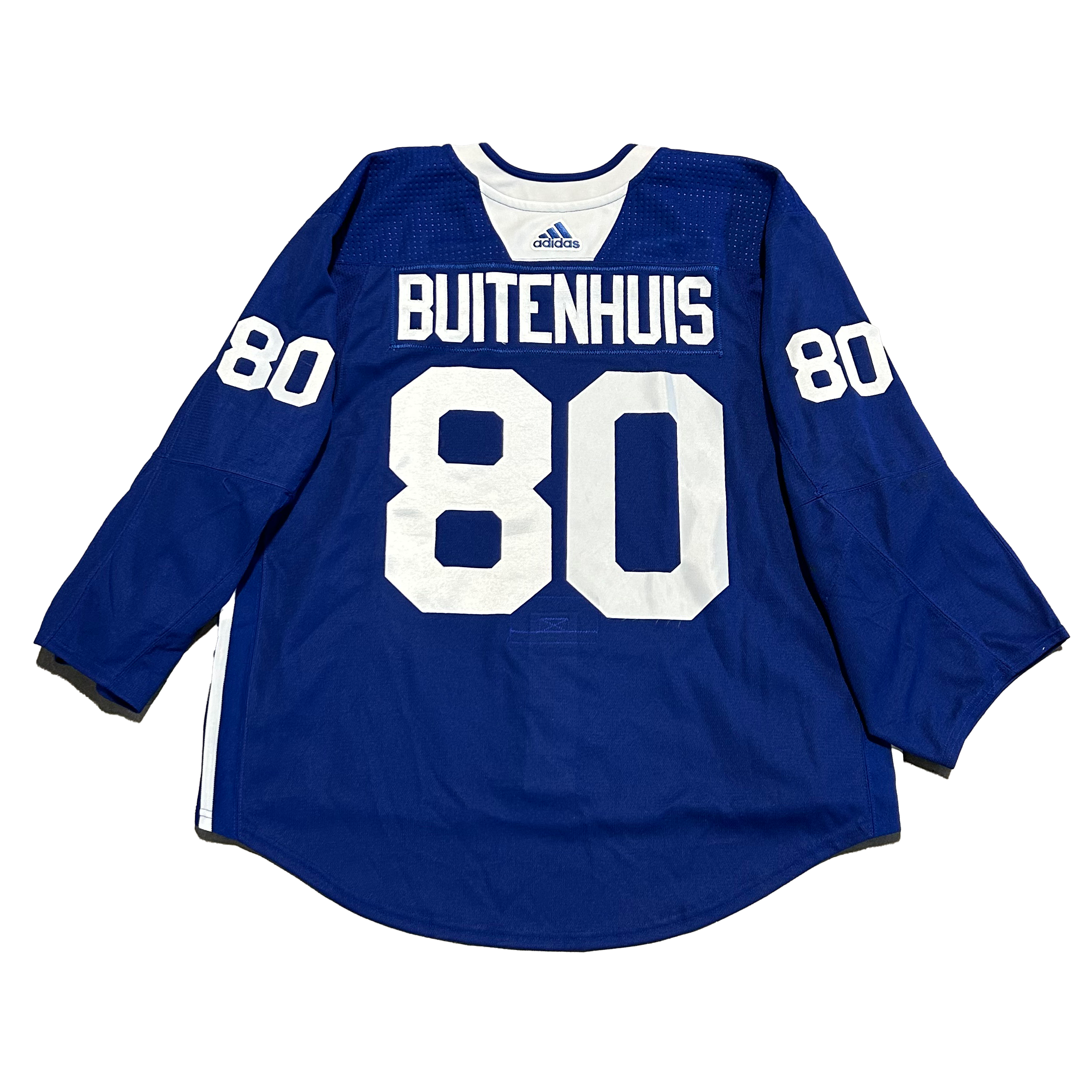 NHL - Used New York Islanders Adidas Practice Jersey With Namebars (Blue)