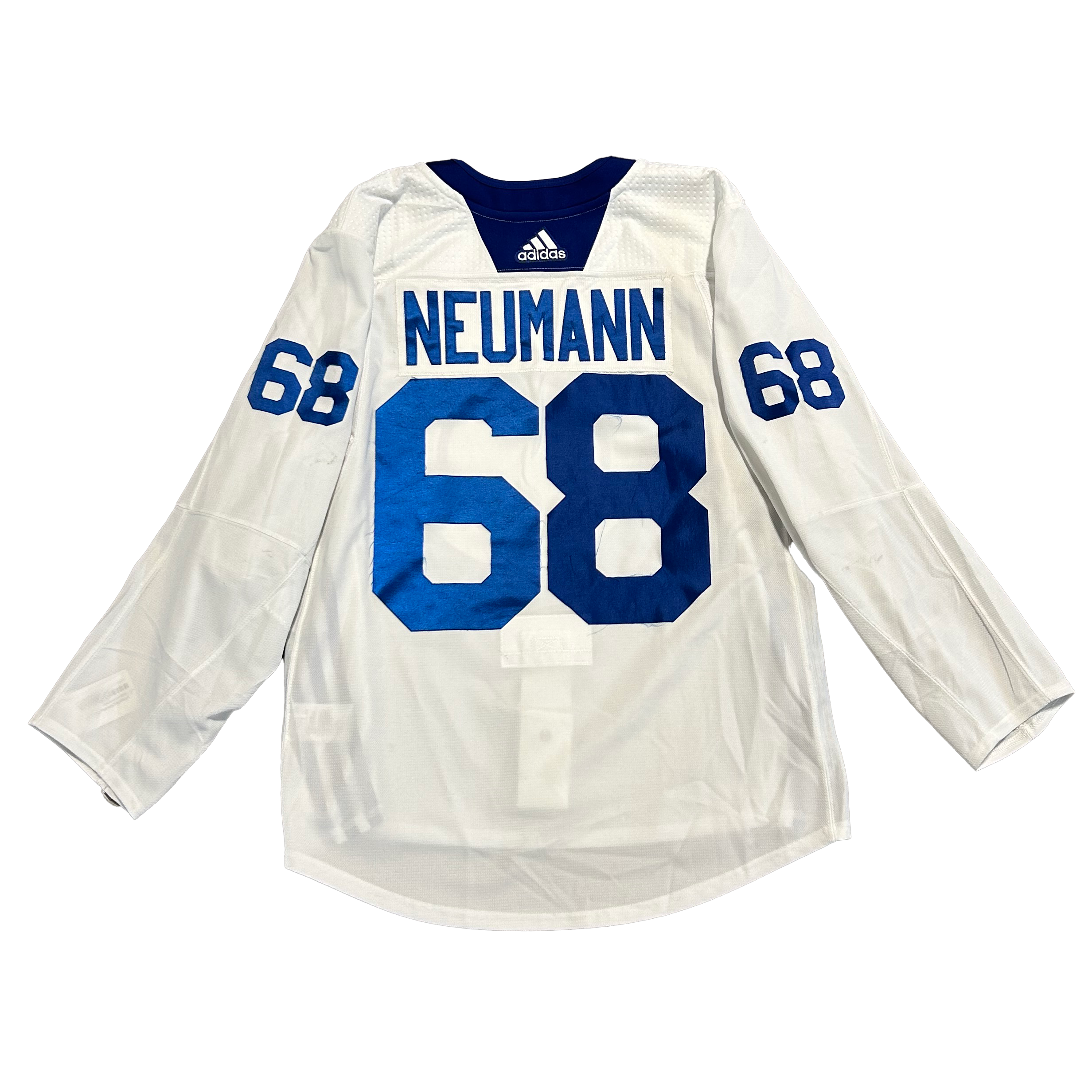 NHL - Used New York Islanders Adidas Practice Jersey With Namebars (White)