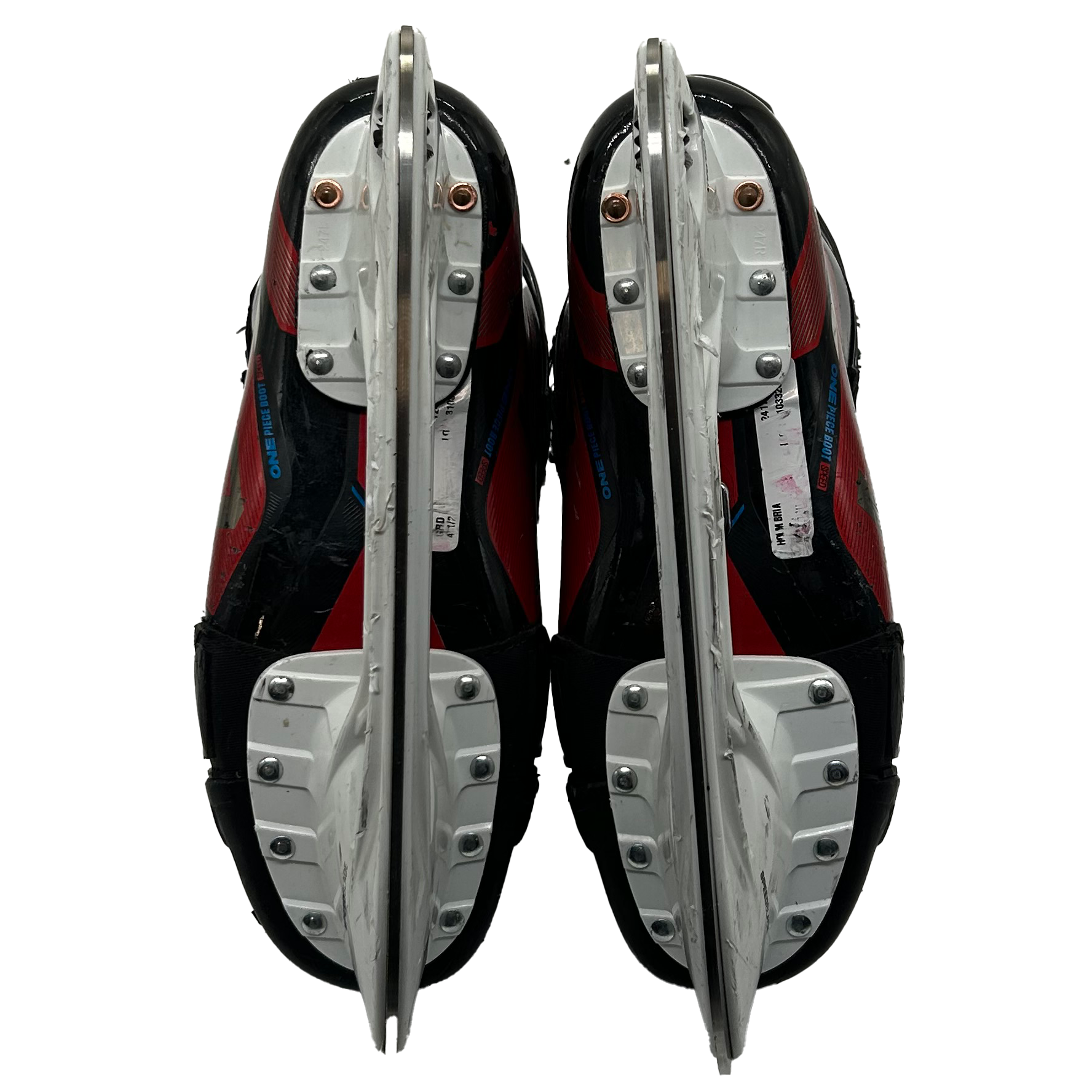 CCM Jetspeed FT6 Pro - Used Pro Stock Hockey Skates - Size 4.5D (Red)