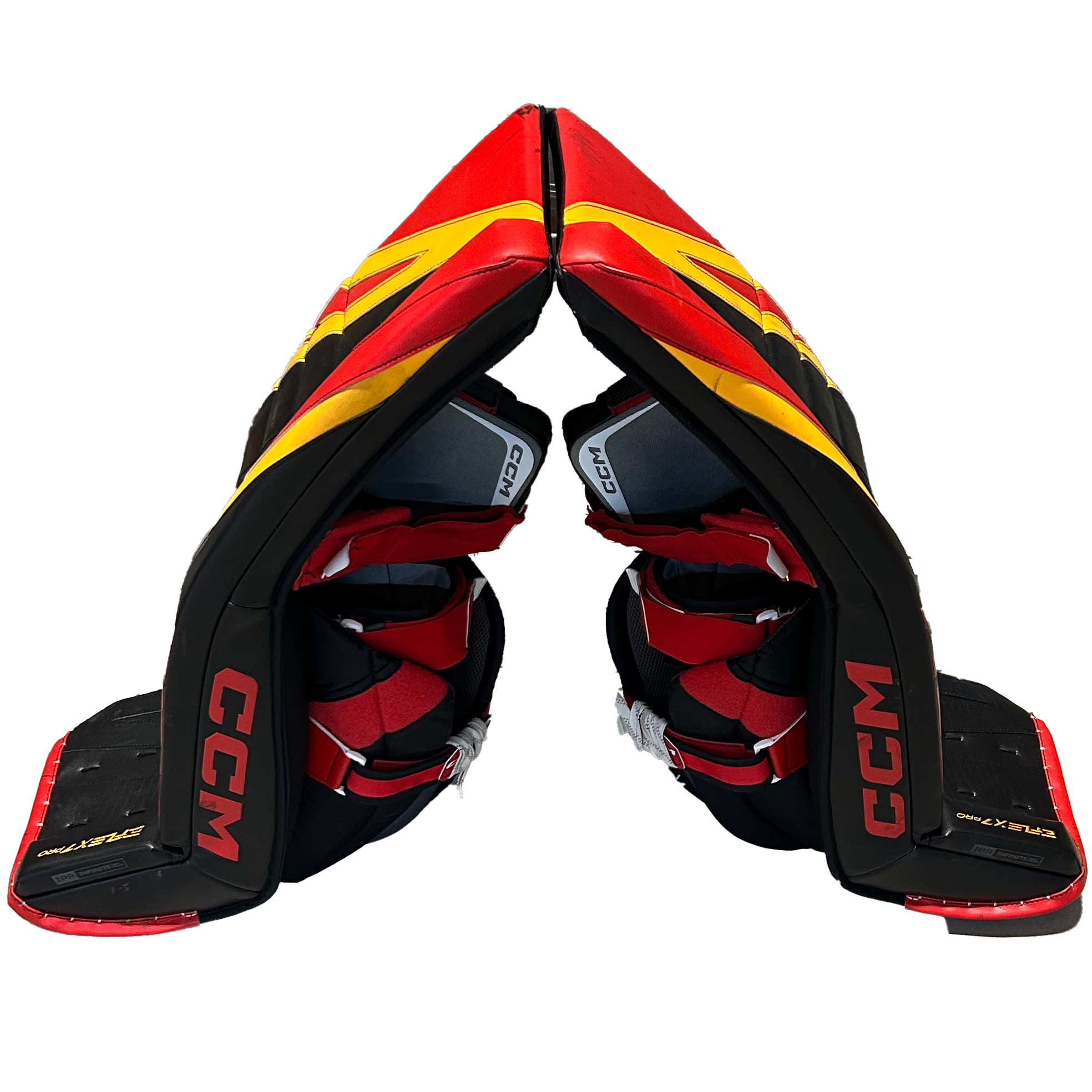 CCM Extreme Flex 7 Pro - Used Pro Stock Full Set (Black/Red/Yellow)