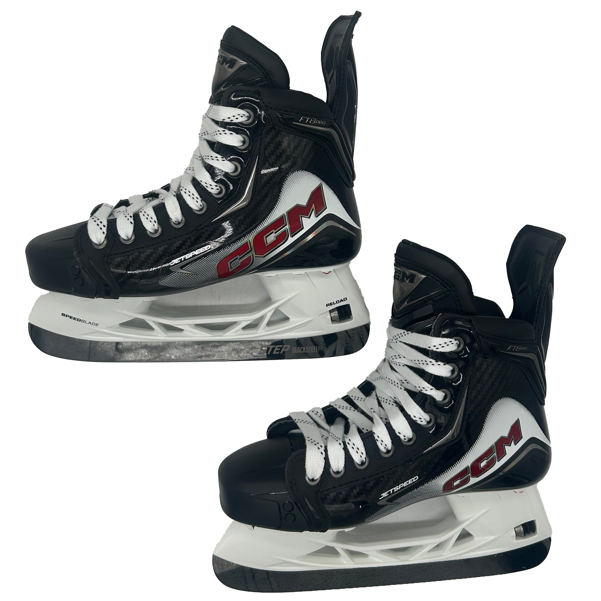 CCM Jetspeed FT8 Pro - Pro Stock Hockey Skates - Size 5.75 (White/Red)