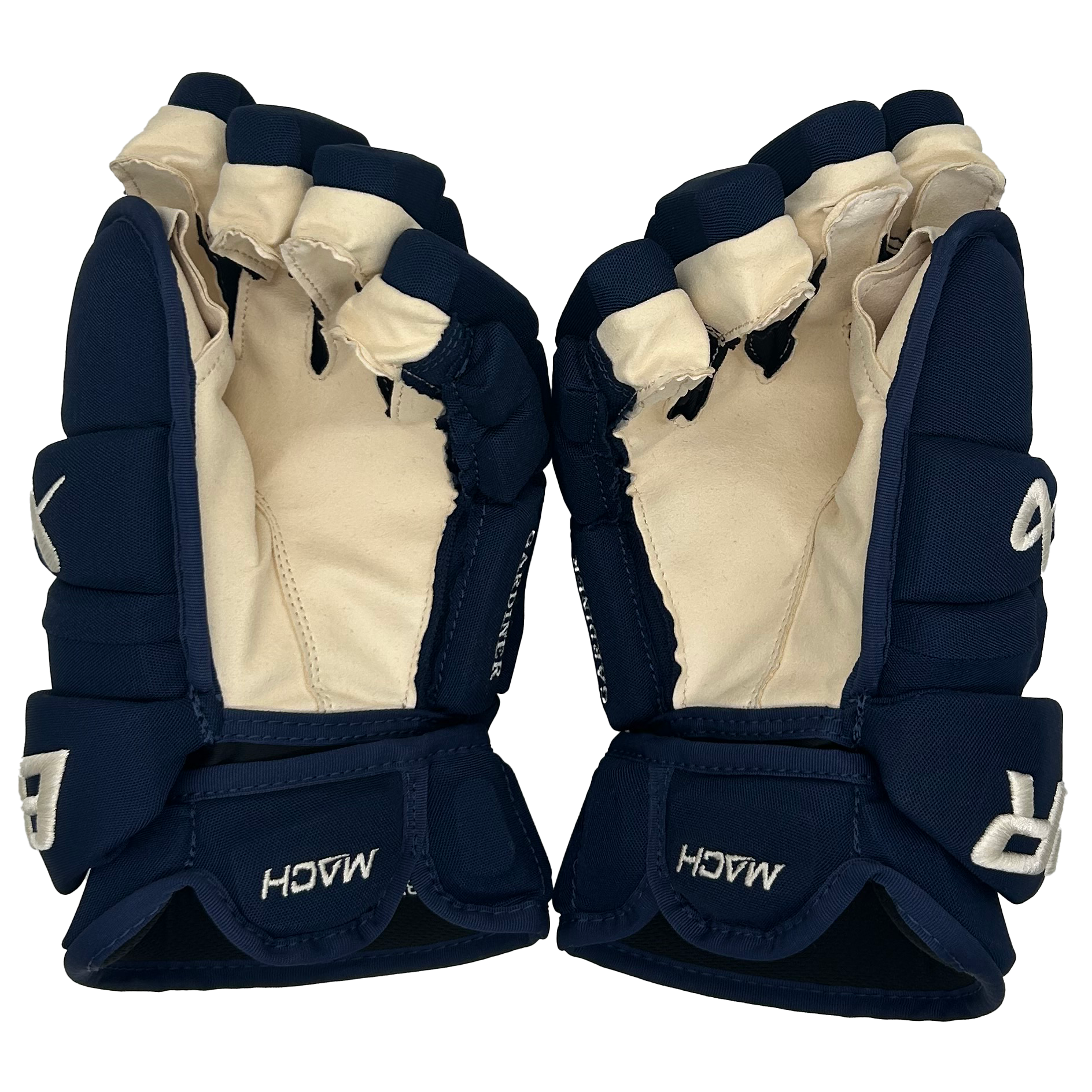 Bauer Supreme Mach - PWHL Pro Stock Glove - Montreal Victoires (Navy/Gold)