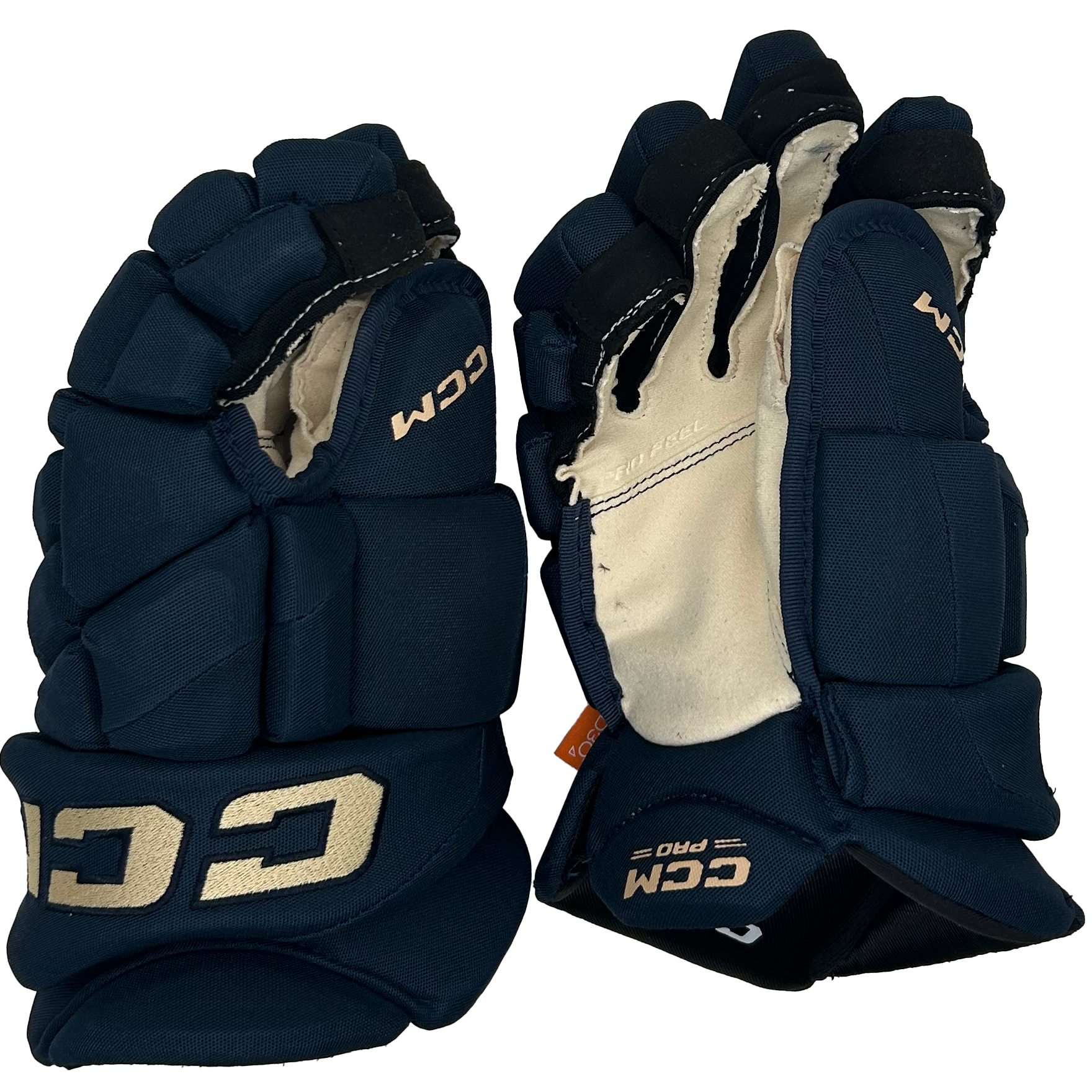CCM HGJS - PWHL Pro Stock Glove - Montreal Victoires (Navy/Gold)